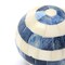 Decorative White and Blue Wooden Ball – Stylish Accent for Home Décor